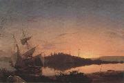 Frederic E.Church Twilight on the Kennebec china oil painting reproduction